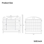 ZUN Dog Playpen Indoor 24 inch 8 Panels Metal Dog Pen Pet Dog Fence Outdoor Exercise Pen with Doors, W368P233997