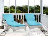 Foldable Chaise Lounge Cushion Set of 2 05784527