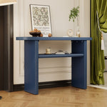 ZUN TREXM Elegant Minimalist Console Table with Rounded Edges and Sturdy Shelf Design for Entryway, N715P195554M