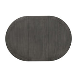 Oval 60-inch Extension Leaf Dining Table, Medium Grey B016P369261