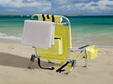 63*65*82cm Short Oxford Cloth Silver White Aluminum Tube Bearing 100kg Beach Chair Yellow 14794993