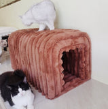 Ottoman Storage Bench Pet Supplies Corduroy Bench Cat's nest to hide For the Living Room, Entryway W1825P235544