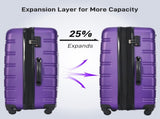 Hardshell Luggage Sets 4 pcs Bag Spinner Suitcase with TSA Lock Lightweight-16"20"24"28" PP310249AAI