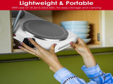 Portable Infrared Dual Hot Plate - 2 Burners for Simultaneous Cooking, 302-1022 Stepless Temp, 29029564