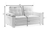 ZUN 3 Fold Sofa,Convertible Futon Couch sleeper sofabed,Space saving loveseat,Pull Out Couch Bed for W1628118503