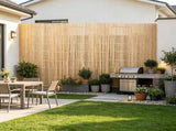 6 ft x 13 ft Natural Bamboo Privacy Screen, Eco-Friendly Decorative Slat Fence for Garden & Patio 44007088