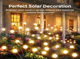 10 solar garden lights outdoor, firefly solar wind swing, IP4X waterproof solar outdoor 52708060