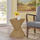 GEOMETRIC MGO SIDE TABLE,LIGHT NATURE COLOR N770P262073N