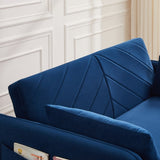 MH" Sleeper Sofa Bed w/USB Port, 3-in-1 adjustable sleeper with pull-out bed, 2 lumbar pillows and W1193137591