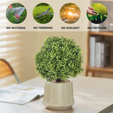 ZUN Green Grass Potted for Home Bathroom Office Desk Decor Wholesale Artificial Plants Plastic Plants W2945P220549