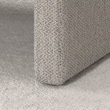 Beige stripe single sofa chair, upholstered comfortable chair with armrests, for dining W487P183020