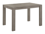 ZUN 1pc Contemporary Counter Height Expandable 18"LEAF Square Table Rustic Brown Gray Finish Dining B011P240948