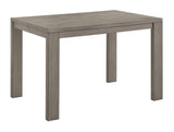 ZUN 1pc Contemporary Counter Height Expandable 18"LEAF Square Table Rustic Brown Gray Finish Dining B011P240948