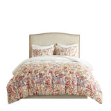 King/Cal King 3 Piece Cotton Printed Duvet Cover Set B03597346