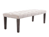 Heng Ming Upholstered Tufted Ottoman , Velvet Dining Bedroom Footrest Stool Accent W212P300162