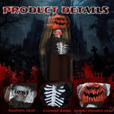5.6ft Halloween Decorations Outdoor Life Size Animatronics Ghost with Pumpkin Head, Sound-Actived 26986288