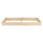 ZUN 234*61*25.5cm Wooden Planting Frame Double Grid Ground Type 72589814