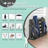 55.5''x16''x37'' Wooden Golf Bag Organizer and Storage, High Quality Wooden 2 Golf Bag W1422P289116
