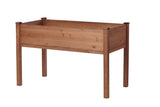 48x24x30 inch Raised Garden Bed with Legs, Elevated Wooden Planter Box for Outdoor Plants Flowers W2640P290604