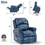 ZUN Lehboson Lift Recliner Chair, Electric Power Lift Recliner Chair for Elderly With Eight Points W1731112642