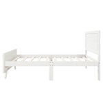 ZUN Wood Platform Bed Twin Bed Frame Mattress Foundation with Headboard and Wood Slat Support 26798569