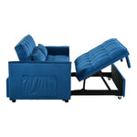 ZUN Convertible Sofa Bed,3-in-1 Pull Out Couch Bed with Reclining Backrest and Pillows,Sofa Bed Chair W2941P243744