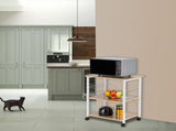 Baker's Rack 3-Tier Kitchen Utility Microwave Oven Stand Storage Cart Workstation Shelf 92413090