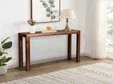 46 inch Pinewood Table, Console Table Entrance Table, Narrow Sofa Table for Living Room 02179294