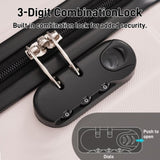 Hardshell Luggage Sets 3 Piece Double Spinner Wheels Suitcase with Handle Password Lock, Lightweight N732P308497U