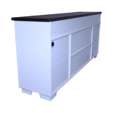 65.3" TV Stand with LED light strips and Iron mesh barn door Y decorative strip white Black walnut W1412P271798