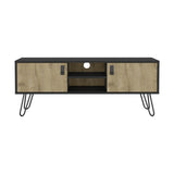 ZUN Tv Stand B Magness, Living Room, Black / Macadamia B092142844