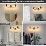 3-Lights Bathroom Vanity Lightings Brushed Gold Modern Vanity Light 22Inch Bathroom Light T3177P283992