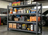 31.5''W Heavy Duty Storage Shelves, 2500LBS Metal Garage Shelving Units, 4 Tier Adjustable Large 77992149