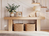 63" Farmhouse Console Table, Narrow Entryway Table with Spacious Bottom Storage 85297604
