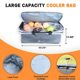 Foldable Wagon with Removable Canopy & Cooler Bag - Heavy Duty Collapsible Wagon Utility Cart with 62770296