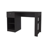 Sun City Computer Desk with a Drawer and Open Storage, Wengue B128P263730
