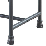 Grey and Sandy Grey Rectangle Ottoman B062P185730