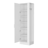 Greenville 2-Door 6-Shelf Tall Storage Cabinet White B062103270