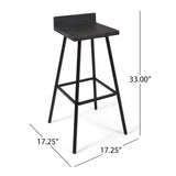 JUT BARSTOOL 64648.00DGRY
