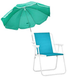 Folding Beach Chair with Umbrella Adults, Lightweight Porable Camping Chair with 265lbs Capacity 85132895