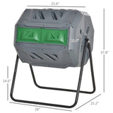 Gray tumbling outdoor compound fertilizer drum 162L 38938318
