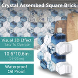 48 Pcs Blue And White Marble Wall Stickers Transfer Can Be Cut At Will Peel And Stick Wallpaper 32654869