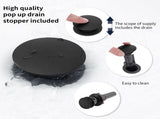 2-Handle Bathroom Sink Faucet Matte Black 4 Inches Centerset Vanity Faucet 3 Hole Bathroom Faucet T3177P277478