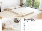 Foldable Sofa Bed Sleeper Lounge Chair with Pillow Floor Mattress Floor Couch with Backrest for W1170P314885