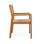 ZUN BRAIDED DINING CHAIR Light Brown N779P202840T