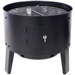 ZUN Charcoal Smoker Grill Wood Smoker Grills Outdoor Cooking 16 Inch Vertical Smoker Portable BBQ Grill W465P216802