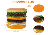 12.6" Sculptures Garden Statues, Double Burger Stool Garden Statue, Magnesium Oxide Stone Composite W6572P574573