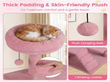 52" Tall Cat Tree Tower with Perches & Condos, Multi-Cat Playground with Scratching Posts 19857403