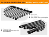 49.2''W Adjustable Storage NSF Wire Shelving Unit Multiple rows Shelving for Storage Rack 58966298