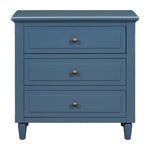 ZUN 3-Drawer Nightstand Storage Wood Cabinet 34568585